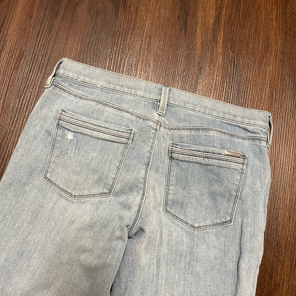 WHBM The Girlfriend Floral Embroidered Cropped Jeans - Picture 12 of 13